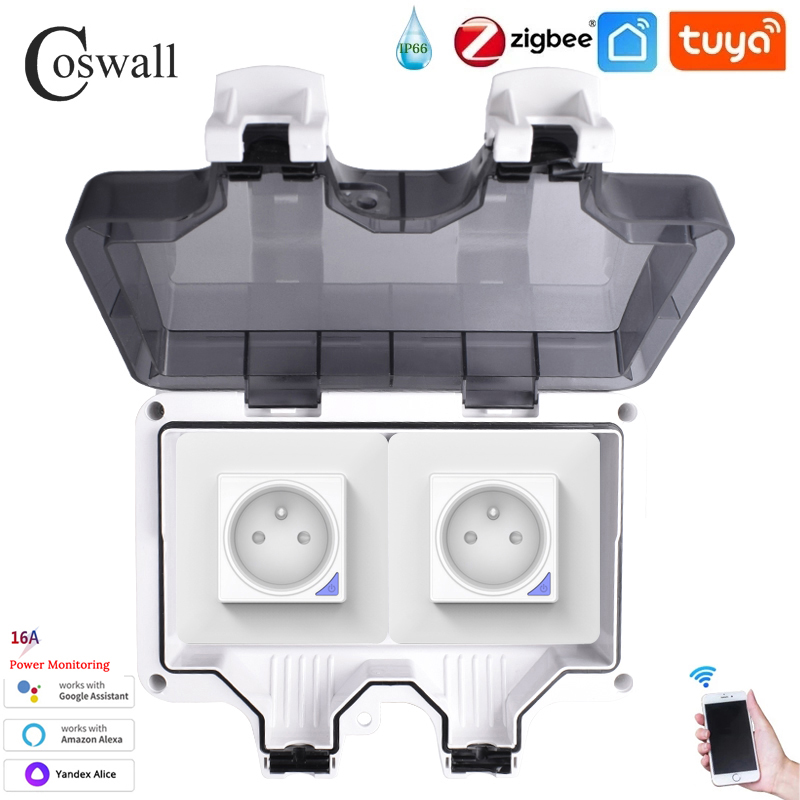 防水壁コンセント,EU規格に準拠,wifi,zigbeeタイ - Outdoor Power Outlet Wifi のレビューと価格