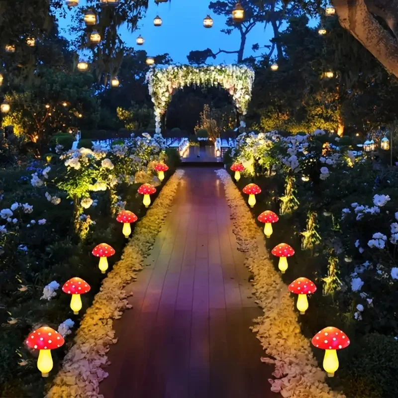 太陽光発電LEDキノコライト屋外ガーデンお祭り照明ソーラーラ - Outdoor Power For Christmas Lights のレビューと価格