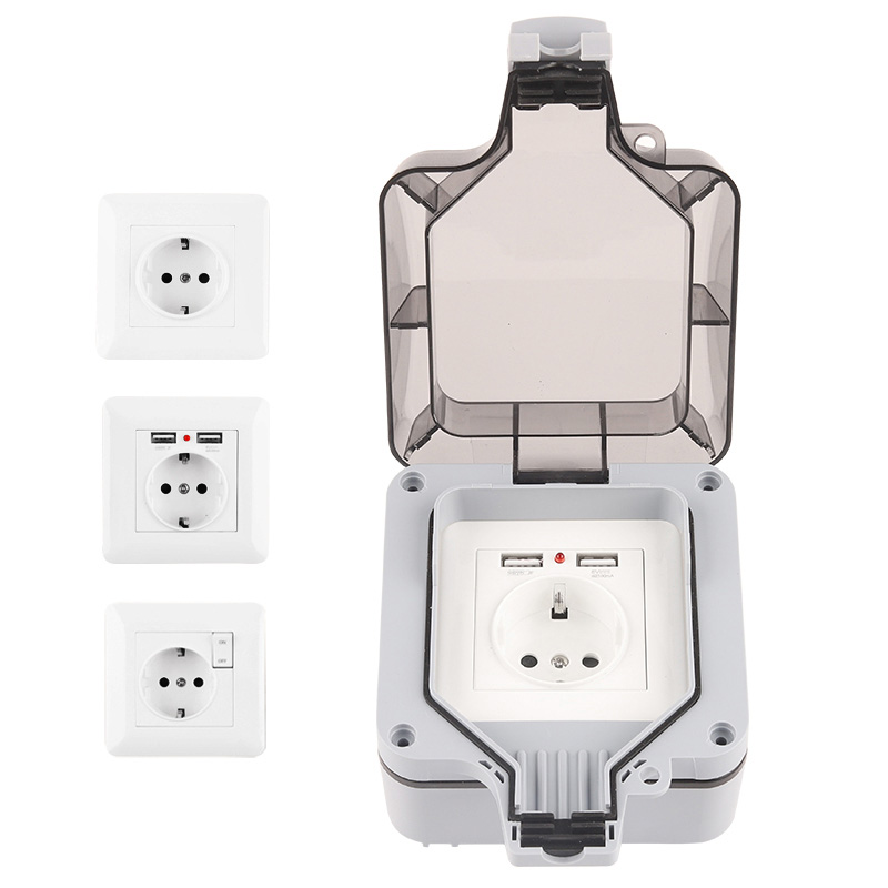 防水屋外壁コンセント,防水,IP66,250V,スイッチ付き - Outdoor Power Outlet Wifi のレビューと価格