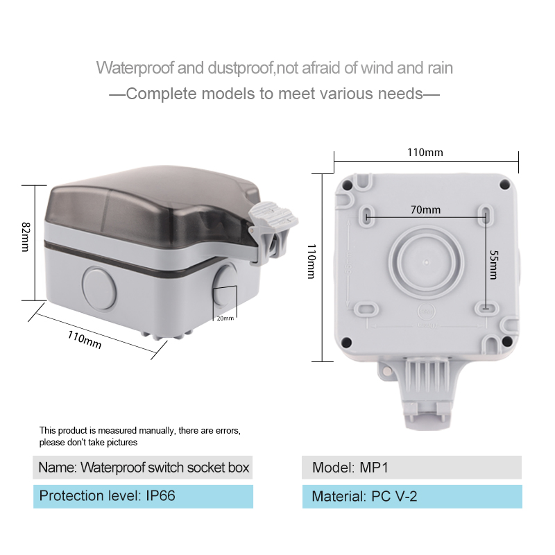 防水屋外壁コンセント,防水,IP66,250V,スイッチ付き - Outdoor Power Outlet Wifi のレビューと価格