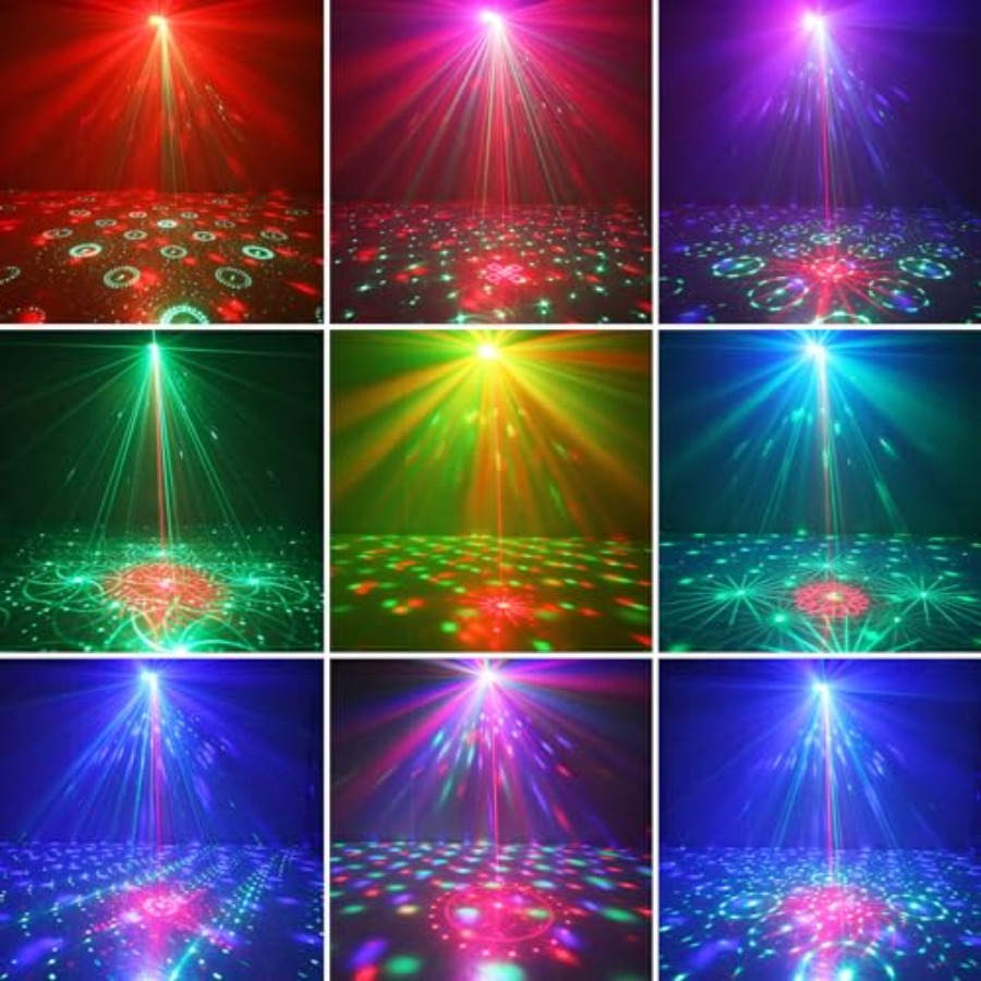 7レンズディスコボールライトUSB電源RGBW DJストロボ - Outdoor Solar Power Xmas Lights のレビューと価格