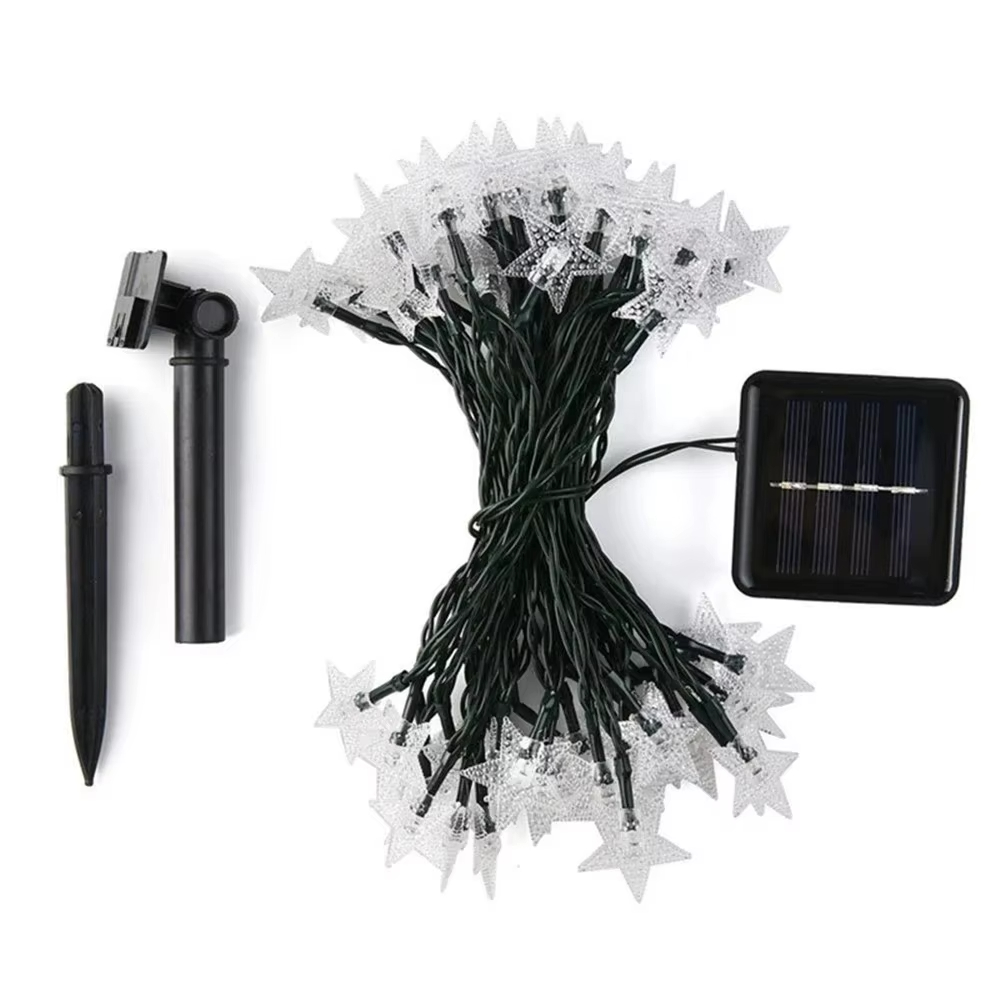 屋外ソーラースターストリングライト 20 50LED 防水ク - Outdoor Solar Power Xmas Lights のレビューと価格