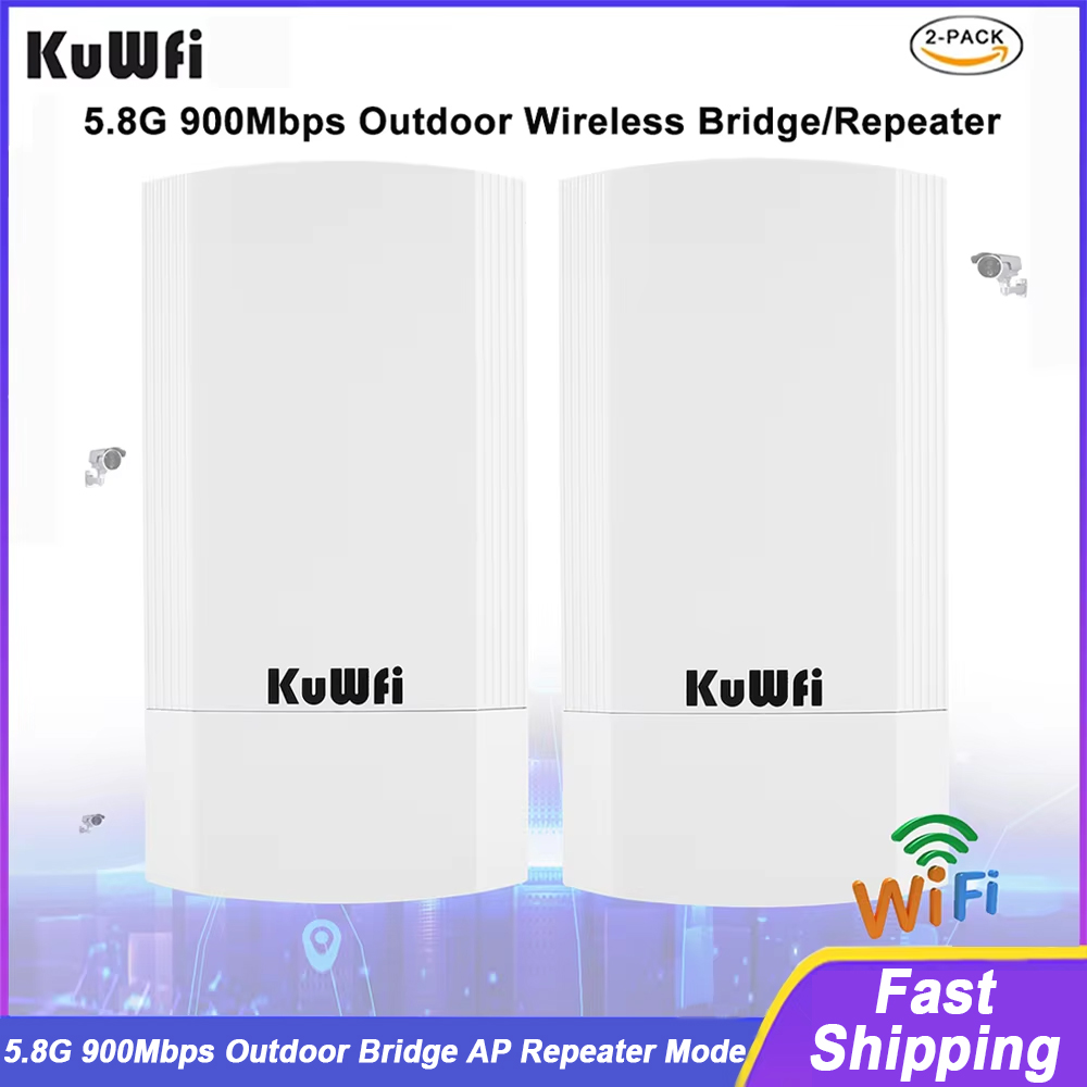 KuWFi 900Mbps 屋外ワイヤレス CPE ルーター - Outdoor Power Adapter Wyze のレビューと価格
