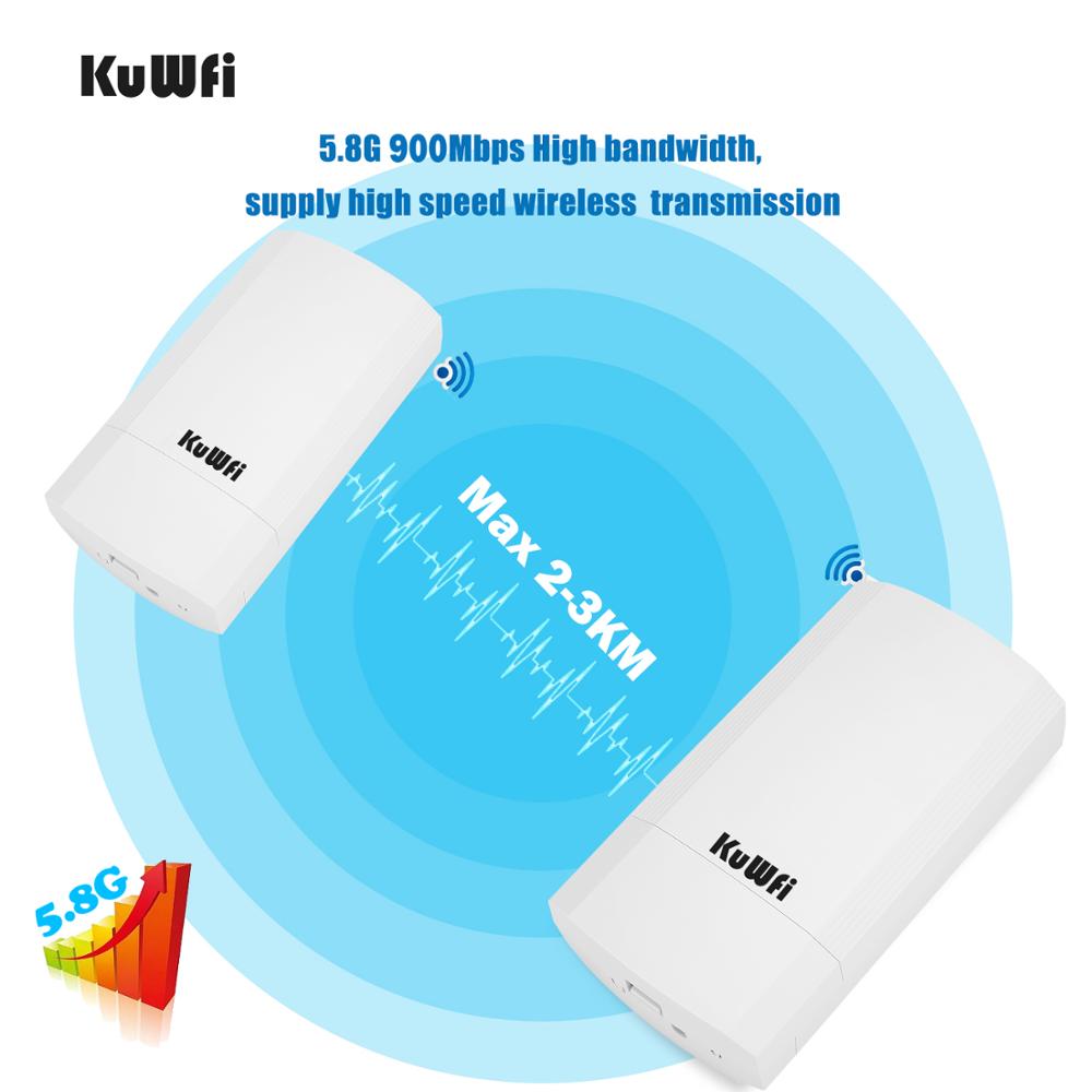 KuWFi 900Mbps 屋外ワイヤレス CPE ルーター - Outdoor Power Adapter Wyze のレビューと価格