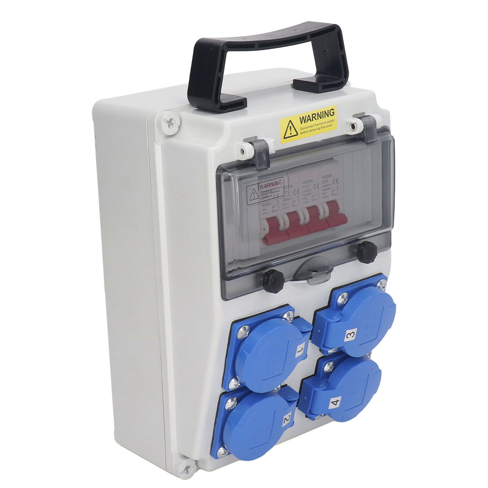 屋外用ハンドヘルド防水電源分配器、サーキットブレーカー付き、 - Outdoor Power Distributors のレビューと価格