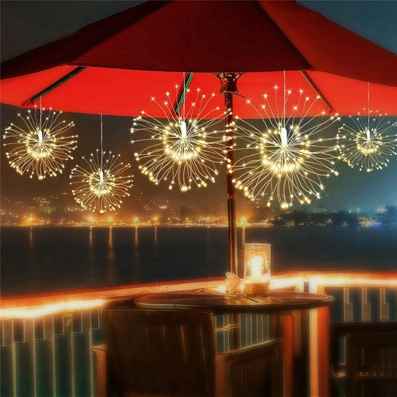 ソーラーLEDストリングライト,ソーラー充電式照明,銅線,妖 - Outdoor Solar Power Xmas Lights のレビューと価格