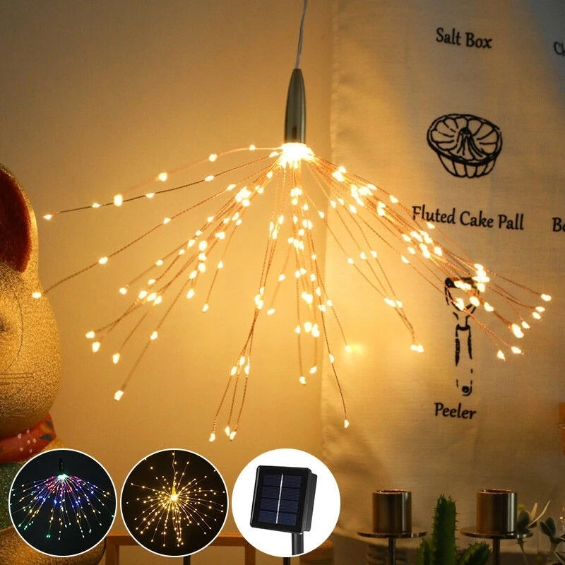 ソーラーLEDストリングライト,ソーラー充電式照明,銅線,妖 - Outdoor Solar Power Xmas Lights のレビューと価格