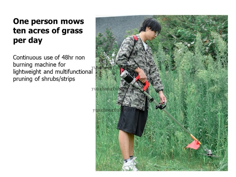 24V/48Vリチウム電池式充電式電動芝刈り機草刈り機除草機 - Lawn Mower Battery のレビューと価格