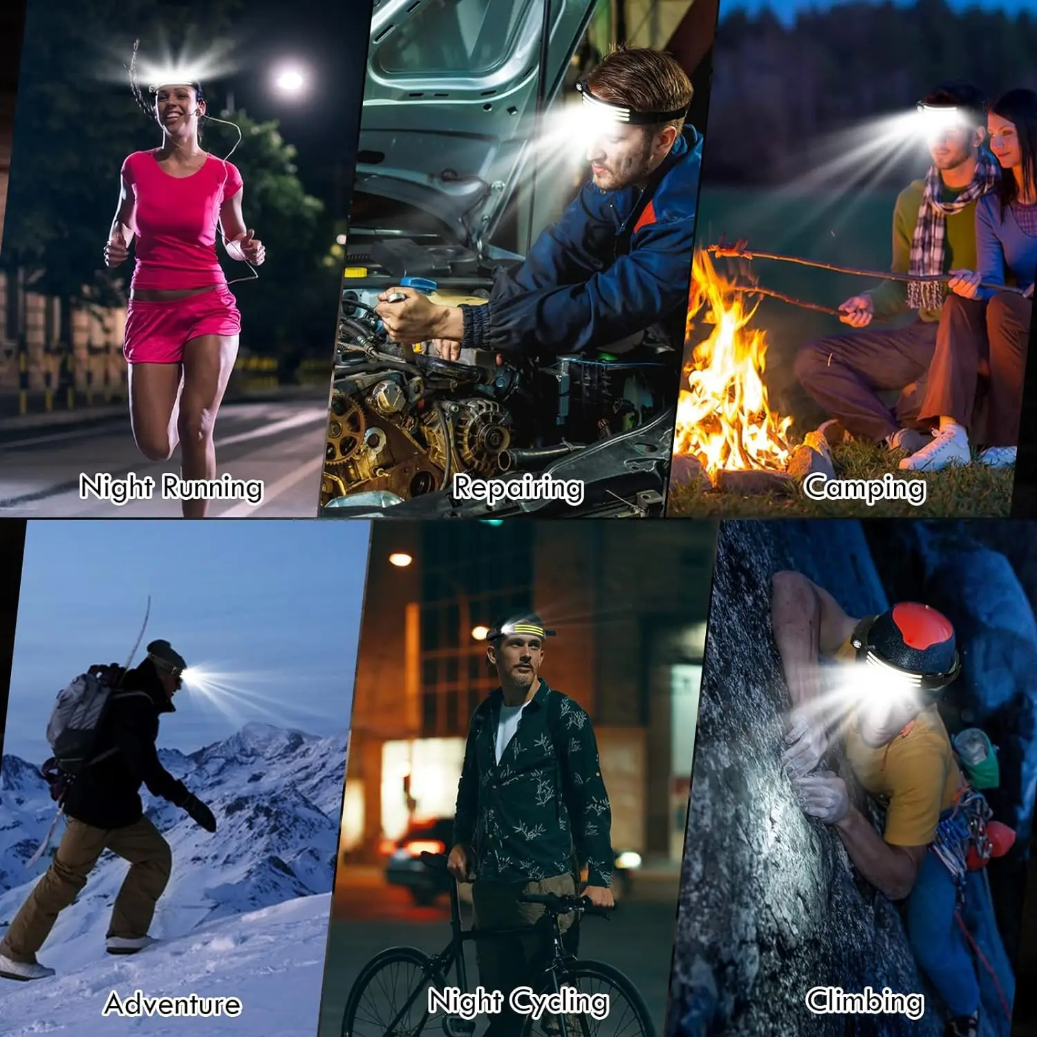 Kdulit-ハイパワーLEDヘッド懐中電灯,USB充電式誘 - Outdoor Power Head のレビューと価格