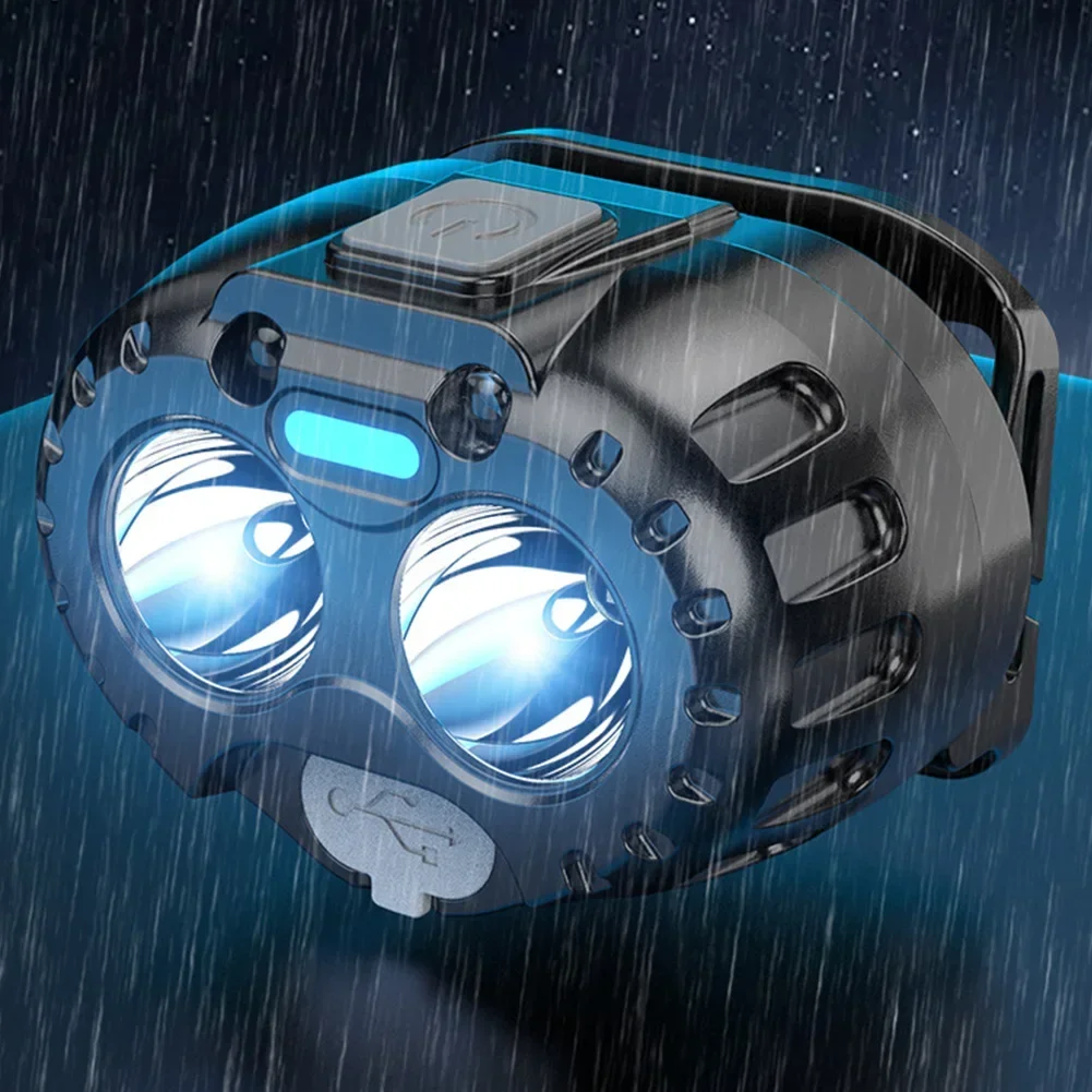 強力な LED ヘッドランプ IPX4 防水緊急ヘッド懐中電 - Outdoor Power Head のレビューと価格