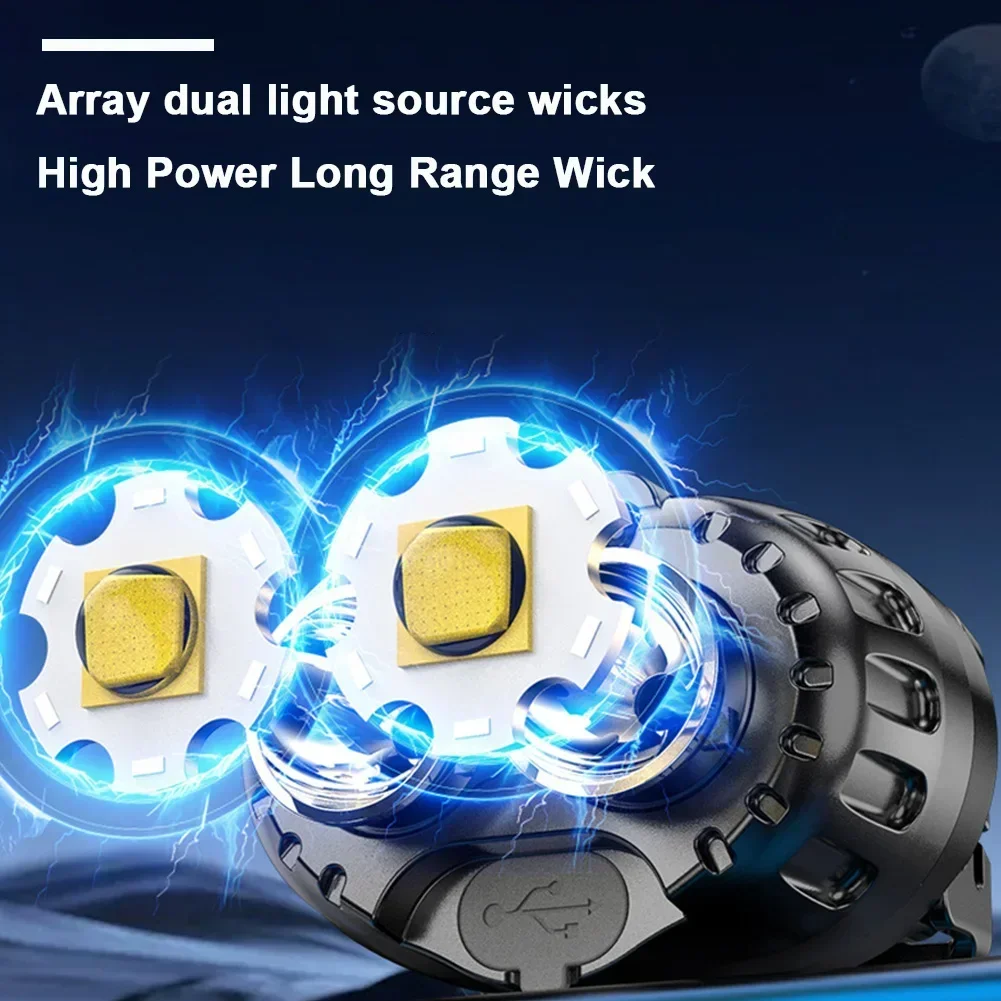 強力な LED ヘッドランプ IPX4 防水緊急ヘッド懐中電 - Outdoor Power Head のレビューと価格