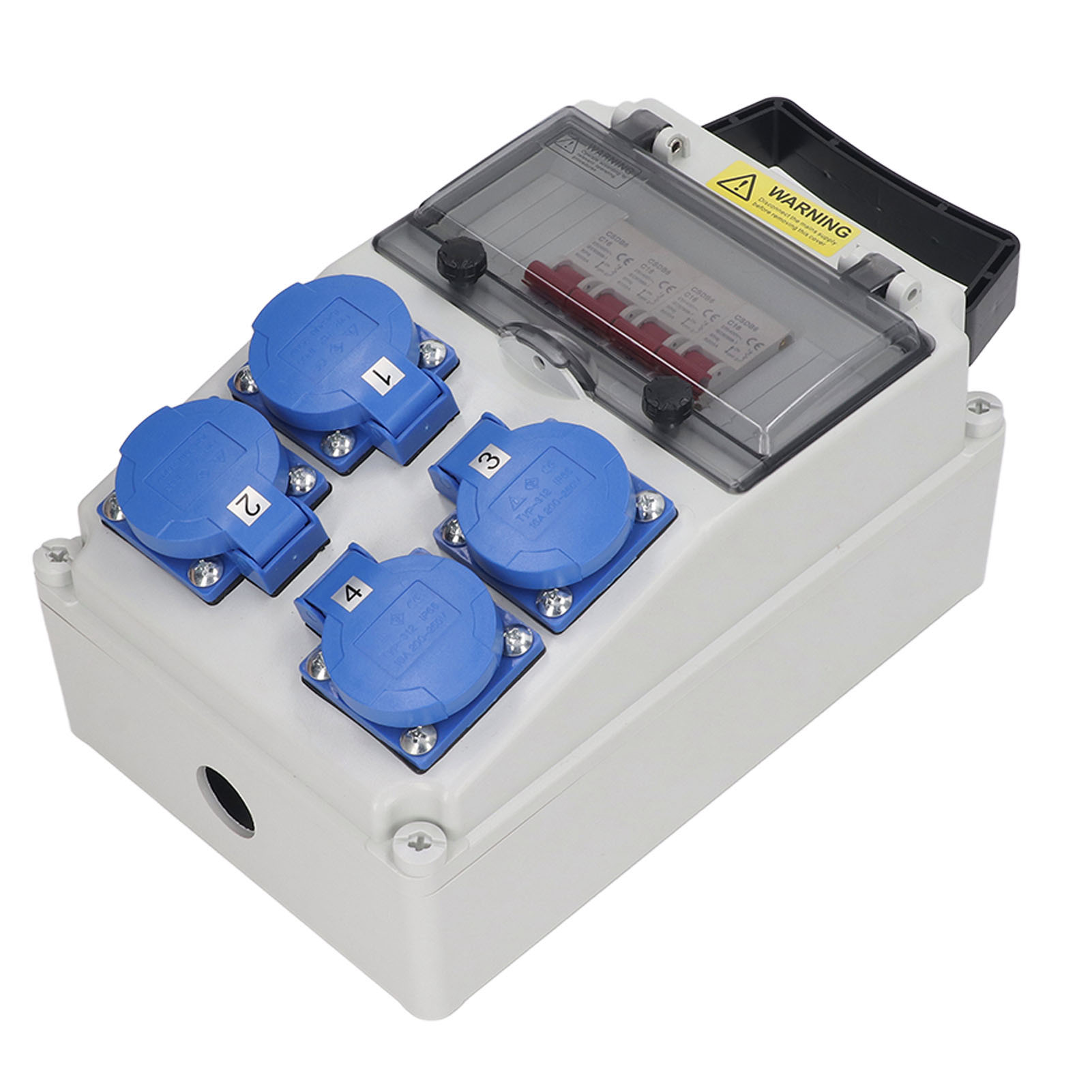 屋外用ハンドヘルド防水電源分配器、サーキットブレーカー付き、 - Outdoor Power Distributors のレビューと価格