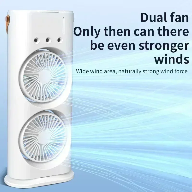 ダブルヘッドデュアルウォータースプレーミストファン、両端バッ - Outdoor Power Head のレビューと価格
