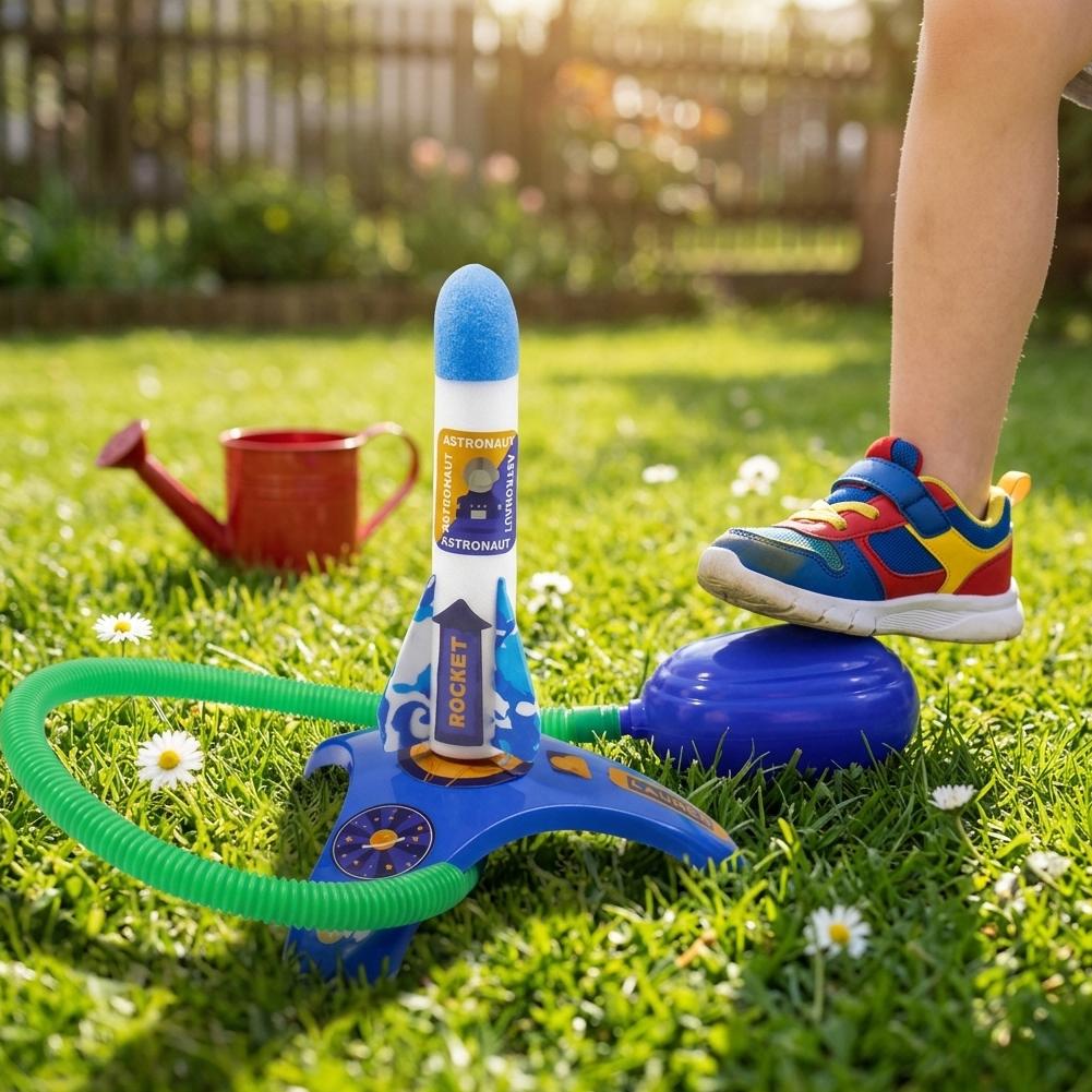 エアロケットフットポンプランチャー屋外空気圧ペダル昇空ロケッ - Outdoor Power And Pedal のレビューと価格