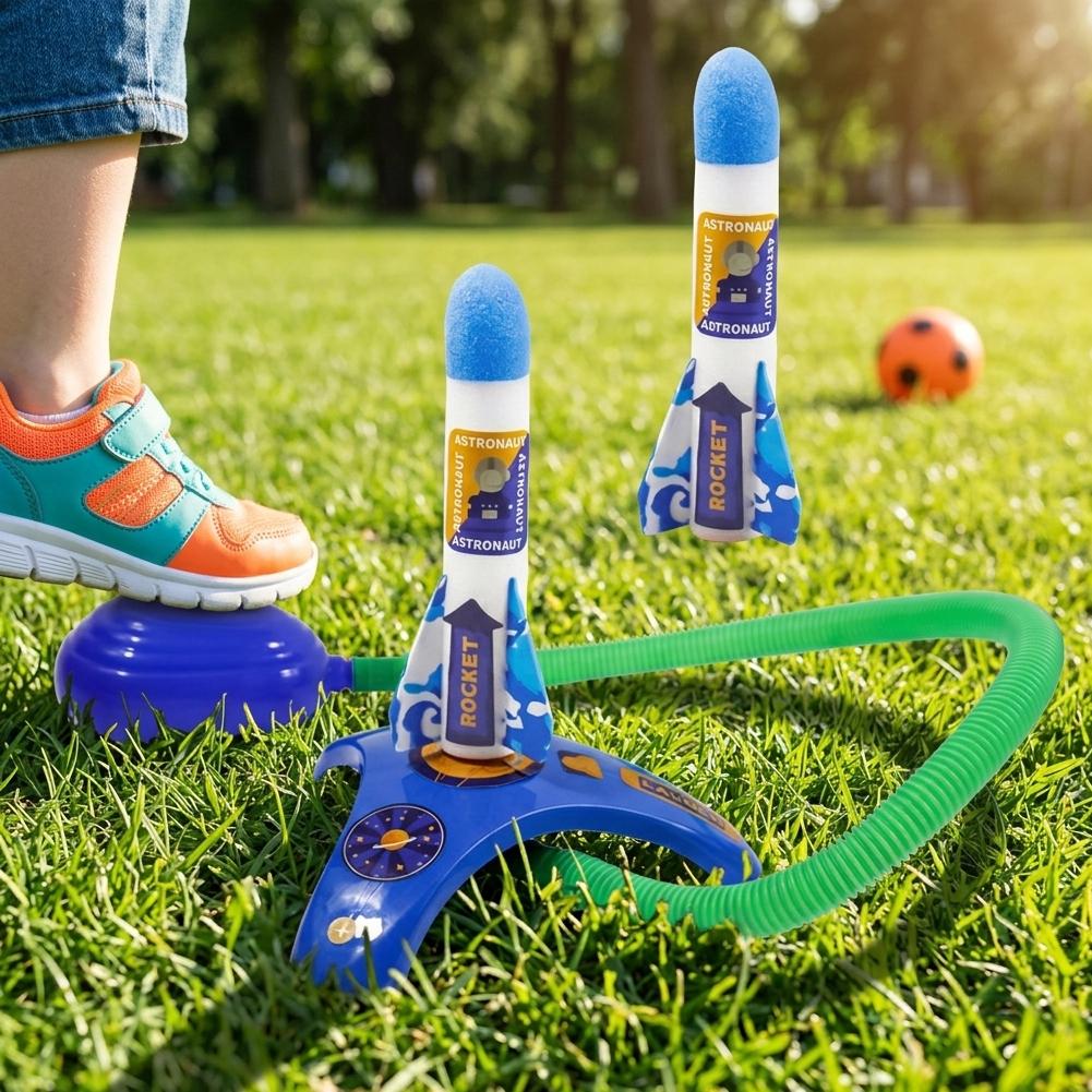 エアロケットフットポンプランチャー屋外空気圧ペダル昇空ロケッ - Outdoor Power And Pedal のレビューと価格