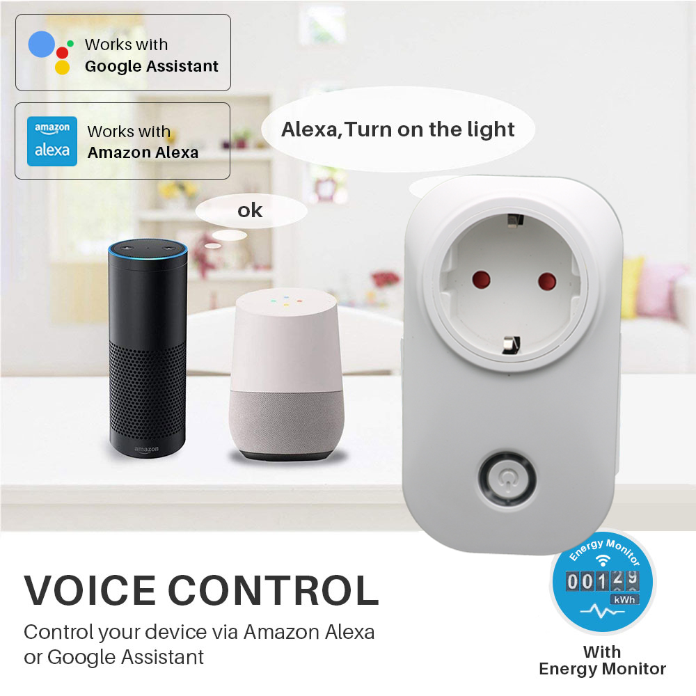 スマートライフWIFIスマートソケットプラグ EU UK A - Outdoor Power Outlet Wifi のレビューと価格
