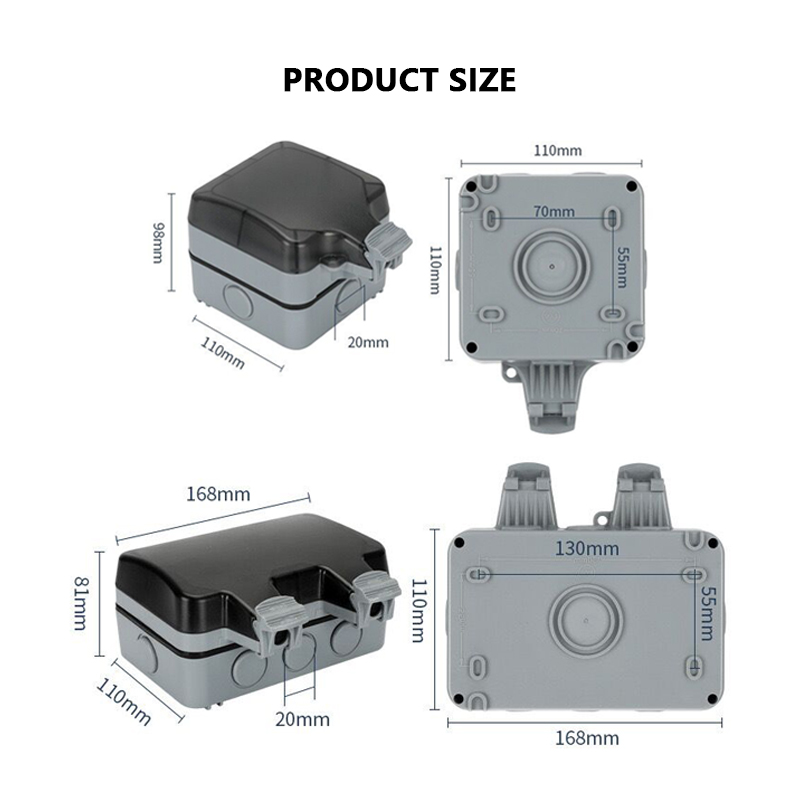 防水ip66 EUプラグ,防滴,屋外,ユニバーサル,南アフリ - Outdoor Power Outlet Wifi のレビューと価格
