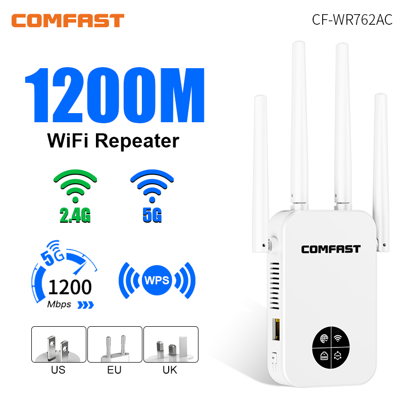 COMFAST 300/1200Mbps WiFiリピーター - Outdoor Power Adapter Wyze のレビューと価格